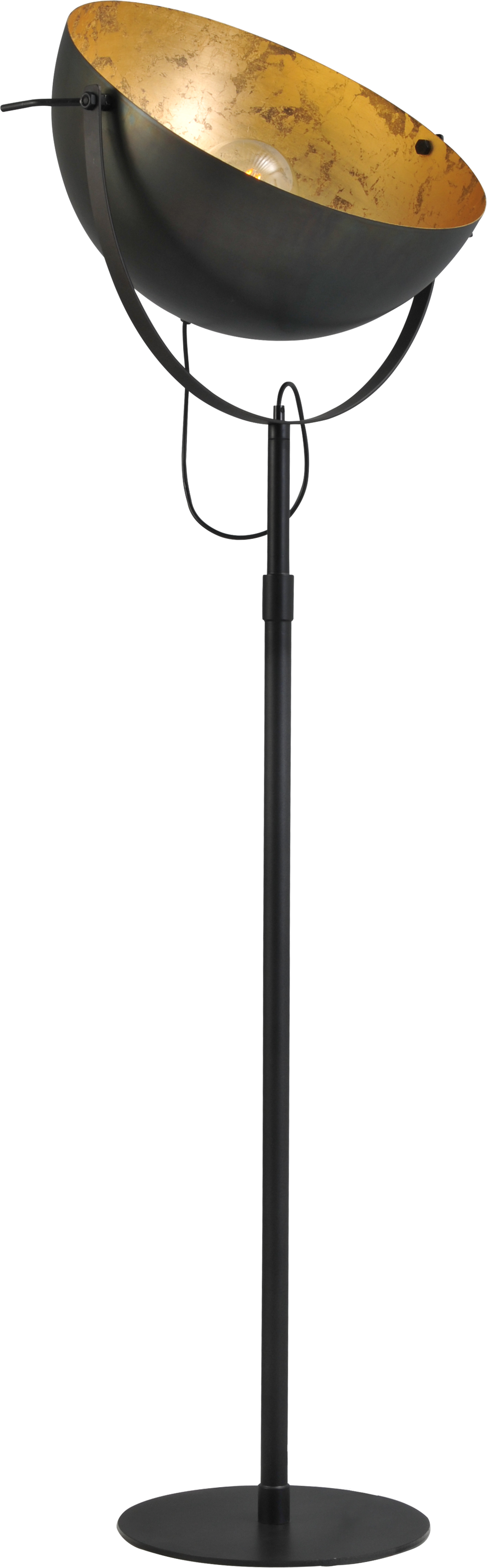 Vloerlamp Larino 60 cm Gunmetal Goldleaf Masterlight 1105-30-08