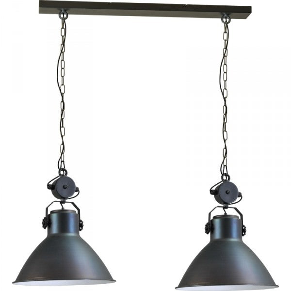 Hanglamp Gunmetal White Industria 2011 Masterlight 2011-30-130-2