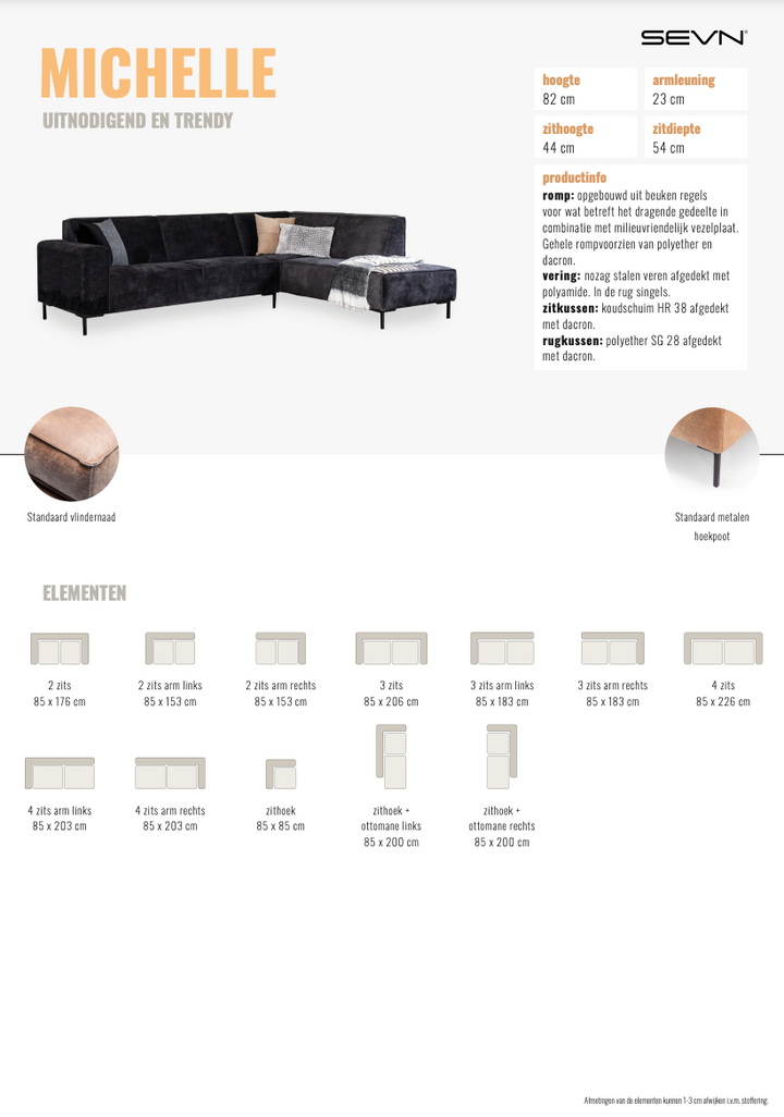 SEVN Michelle hoekbank
