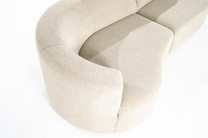 Sevn Denise zitbank beige zijkant