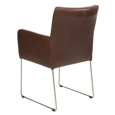 leren eetkamerstoel billy achterzijde links