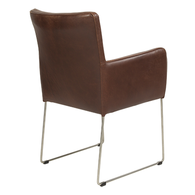 leren eetkamerstoel billy achterzijderechts