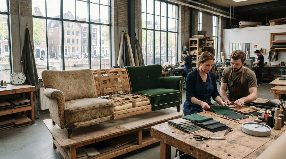Hoe lang duurt het stofferen van een bank? Dit bepaalt de doorlooptijd