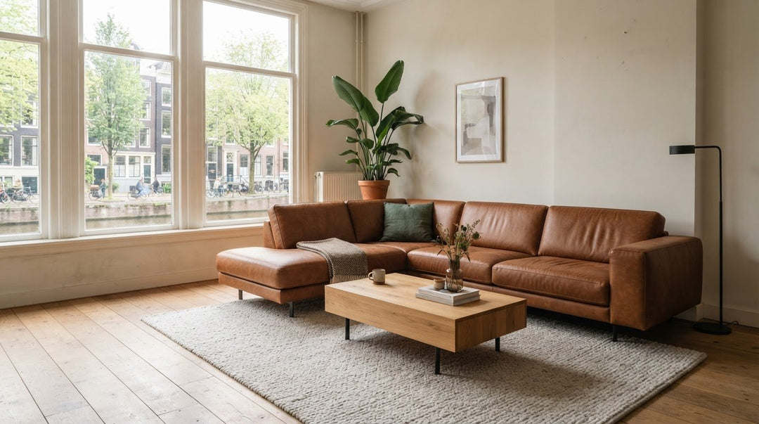Leren hoekbanken voor compacte en royale zithoeken