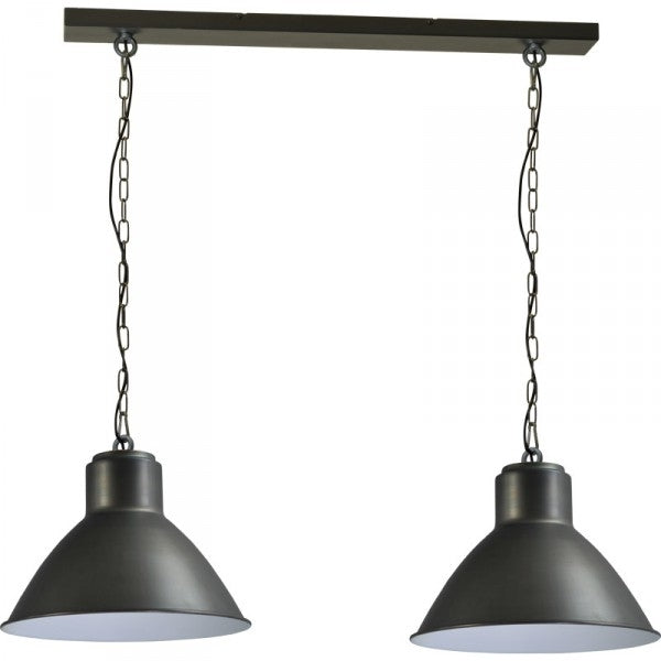 Hanglamp Gunmetal White Industria 2011 Masterlight 2011-30-H-130-2