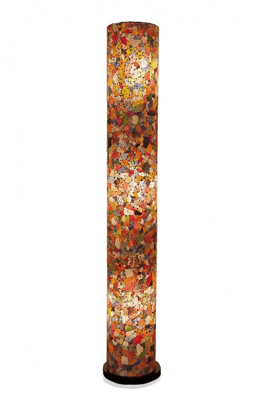 Villa Flor Vloerlamp Glass Multicolor Cilinder 150 cm