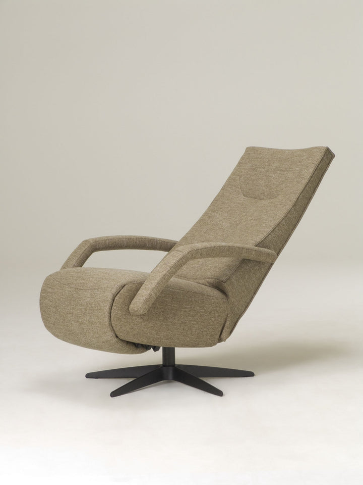 Relaxfauteuil Leander de toekomst schuin uitgeklapt